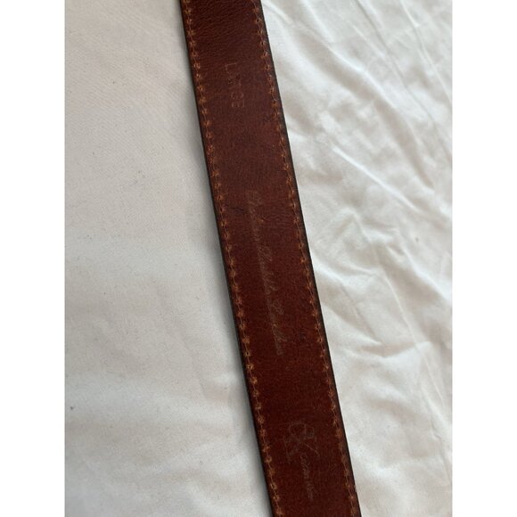 VINTAGE Y2K DEADSTOCK CALVIN KLEIN 100% LEATHER MADE IN USA BELT Large - Picture 7 of 9